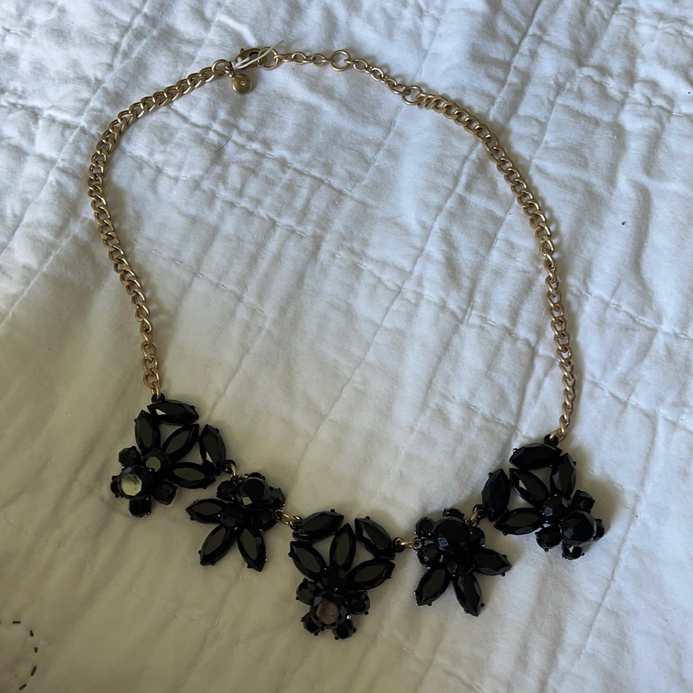 JCrew Factory Statement Necklace - Black